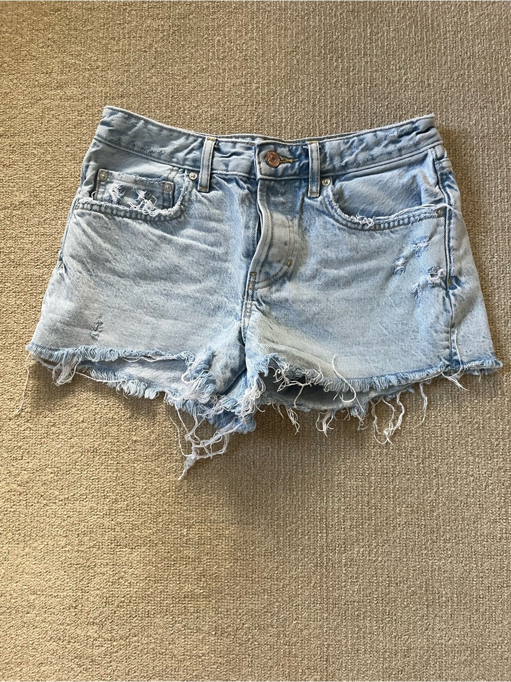 We the Free Blue Denim Shorts Size 26